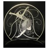 Art Deco Erte Glass Illuminaire Sculpture with Dancer Design - Signed and LE 45/99