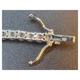 18K White Gold Diamond Tennis Bracelet with 6.5 Carats of Diamonds