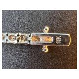 18K White Gold Diamond Tennis Bracelet with 6.5 Carats of Diamonds