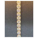 18K White Gold Diamond Tennis Bracelet with 6.5 Carats of Diamonds