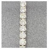 18K White Gold Diamond Tennis Bracelet with 6.5 Carats of Diamonds