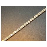 18K White Gold Diamond Tennis Bracelet with 6.5 Carats of Diamonds