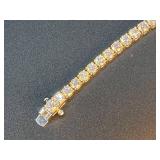 18K White Gold Diamond Tennis Bracelet with 6.5 Carats of Diamonds