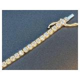 18K White Gold Diamond Tennis Bracelet with 6.5 Carats of Diamonds