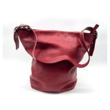 Coach 9151 Red Leather Bucket Bag with Original Packaging