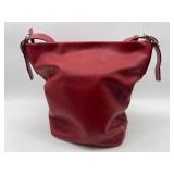 Coach 9151 Red Leather Bucket Bag with Original Packaging