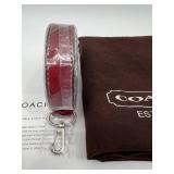Coach 9151 Red Leather Bucket Bag with Original Packaging