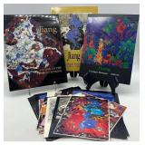 Collection of Jiang Tie Feng Art Catalogs with Autographed Book