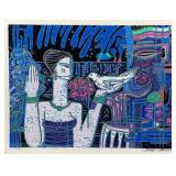 Limited Edition Lithograph by Miguel Martinez - Woman with Bird