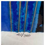 Limited Edition Lithograph by Miguel Martinez - Woman with Bird