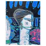 Limited Edition Lithograph by Miguel Martinez - Woman with Bird