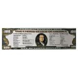 Limited Edition Steve Kaufman "The United States of America" Artwork on Canvas