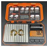 Tiffany & Co. 18K Gold Twisted Hoop Earrings NWT