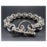 Ippolita Sterling Silver Linked Bracelet with Amethyst Accent