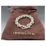 Ippolita Sterling Silver Linked Bracelet with Amethyst Accent