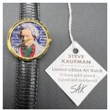 Steve Kaufman Signed Limited-Edition Beethoven Art Watch with 18 Karat Gold Plate #2