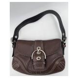 Coach Brown Leather Bag with Strap
