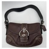 Coach Brown Leather Bag with Strap