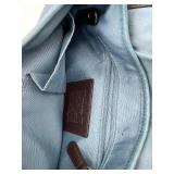 Coach Blue Leather Bag with Buckle