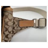 Coach Signature Canvas Belt Bag with Leather Trim