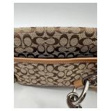 Coach Signature Canvas Belt Bag with Leather Trim