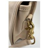 Vintage Coach Leather Shoulder Bag with Brass Hardware