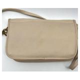 Vintage Coach Leather Shoulder Bag with Brass Hardware