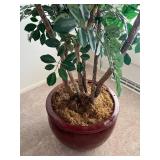 Large Artificial Ficus Tree with Decorative Pot