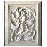 Mystery by Bill Mack 1995 Bonded Sand Relief Sculpture