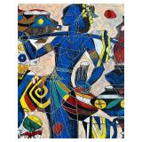 The Water Bearer Serigraph by He Neng