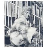 LARGE Framed Black and White Marilyn Monroe Photograph 