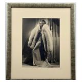Framed Autographed Jean Harlow Vintage Portrait