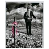 Collection of 4 Black and White Billy Gibbons Photographs on Metal #2