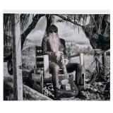 Collection of 4 Black and White Billy Gibbons Photographs on Metal #2