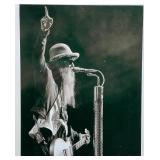 Collection of 4 Black and White Billy Gibbons Photographs on Metal #3