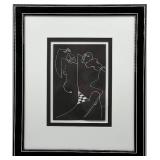 Framed Yuroz Print - Abstract Line Art Design