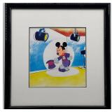 Framed Disney Animation Cel featuring Mickey Mouse