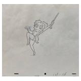 Framed Betty Boop King Features Original Handpainted Production Cel