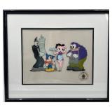 Original Hand-Painted Betty Boop Production Cel Framed Art