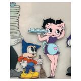 Original Hand-Painted Betty Boop Production Cel Framed Art