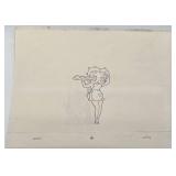 Original Hand-Painted Betty Boop Production Cel Framed Art