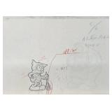 Original Hand-Painted Betty Boop Production Cel Framed Art