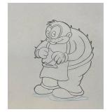 Original Hand-Painted Betty Boop Production Cel Framed Art