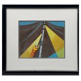 Framed Vintage Animation Art of Mighty Mouse