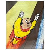 Framed Vintage Animation Art of Mighty Mouse