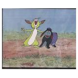 Walt Disney 1980 Winnie the Pooh Animation Cel with Sketch