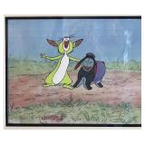 Walt Disney 1980 Winnie the Pooh Animation Cel with Sketch