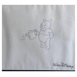 Framed Winnie the Pooh Animation Cel and Sketch 