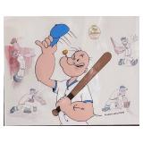 Limited Edition Myron Waldman Popeye Baseball Sericel