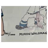 Limited Edition Myron Waldman Popeye Baseball Sericel